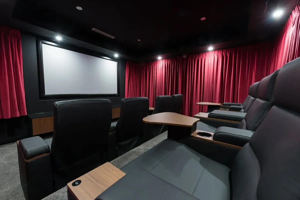 Custom home cinema design and layout