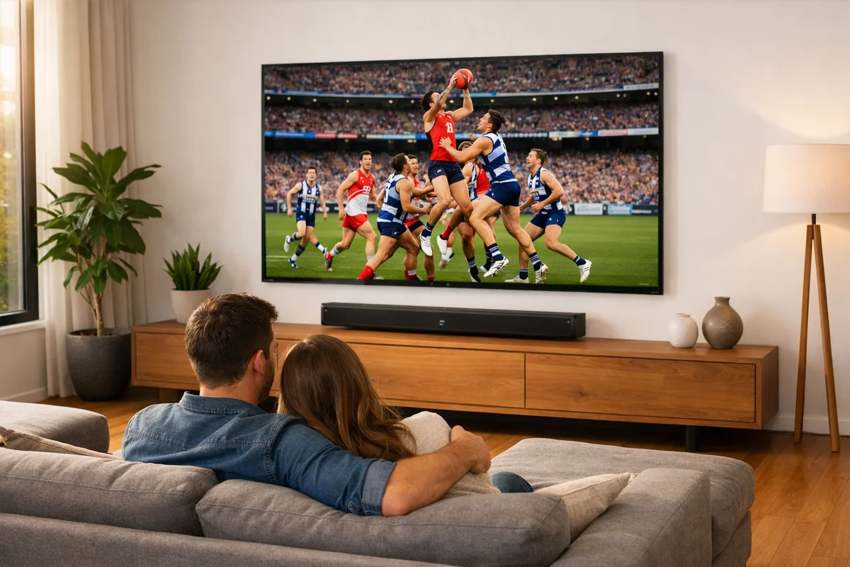 Canberra family enjoying their new entertainment setup