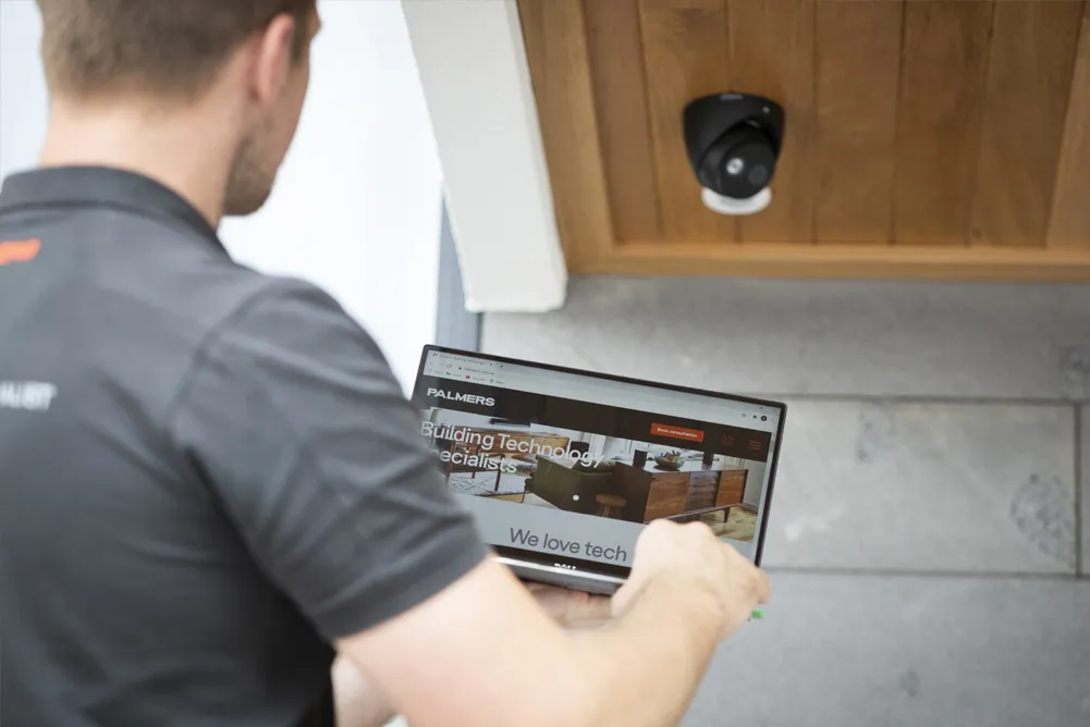 Professional security camera installation by Palmers in Canberra